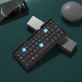 Mini Folding Bluetooth Keypad Support3 Devices With Stand Rechargeable